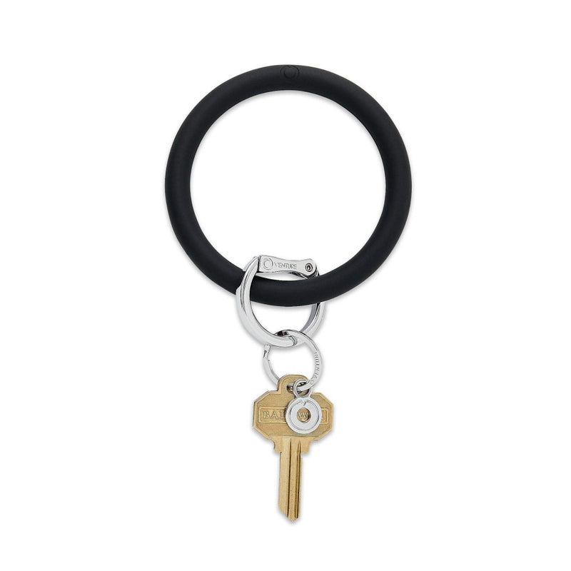 O-venture Big O® Silicone Solids Key Ring Collection | Black | Bella Lucca Boutique