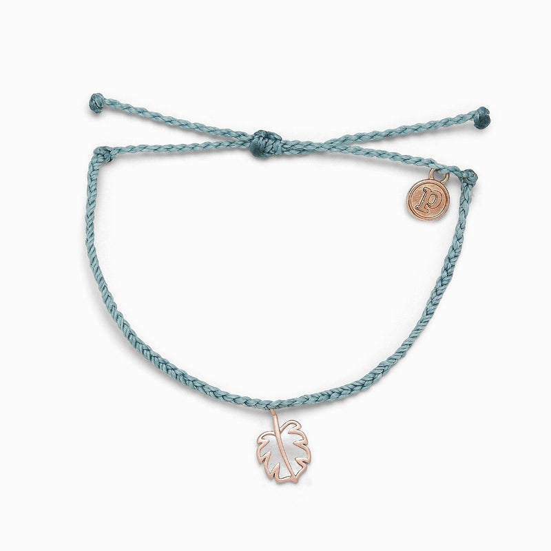 mother-of-pearl-monstera-smoke-blue-rosegold-pura-vida-bracelet-bella-lucca-boutique.