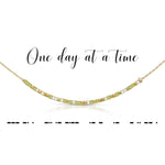 One Day at a Time Morse Code Necklace | Bella Lucca Boutique