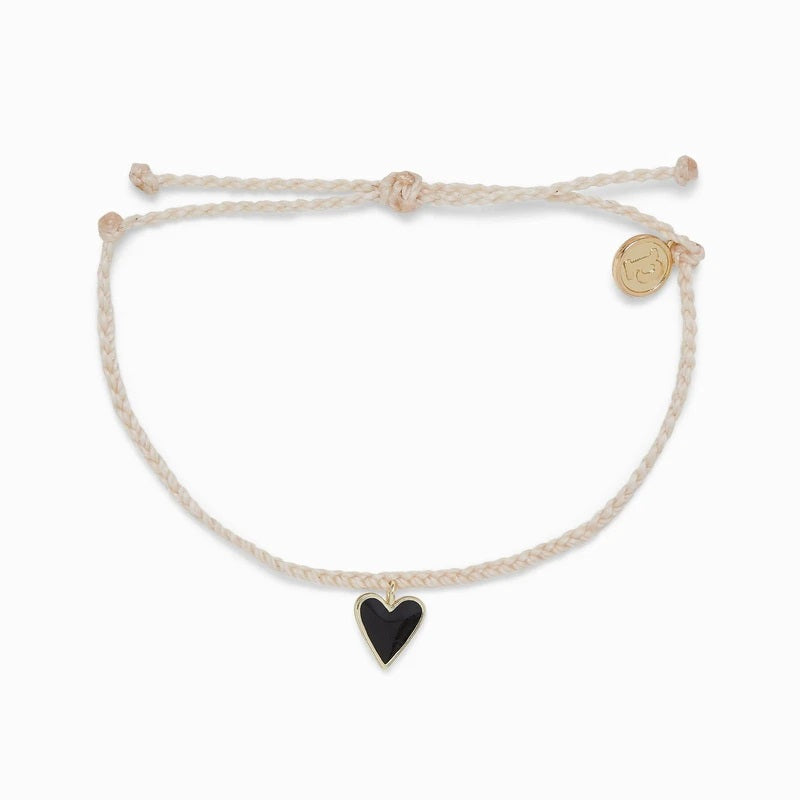 Pura Vida Petite Heart Charm Bracelet Vanilla | Bella Lucca Boutique