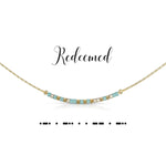MORSE CODE NECKLACE | REDEEMED
