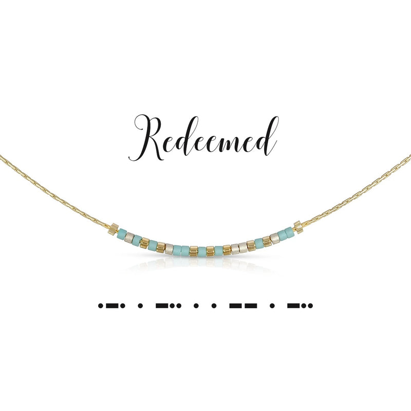 MORSE CODE NECKLACE | REDEEMED