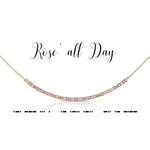 MORSE CODE NECKLACE | ROSÉ ALL DAY
