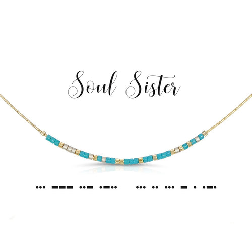 Morse Code Necklace Soul Sister | Bella Lucca Boutique